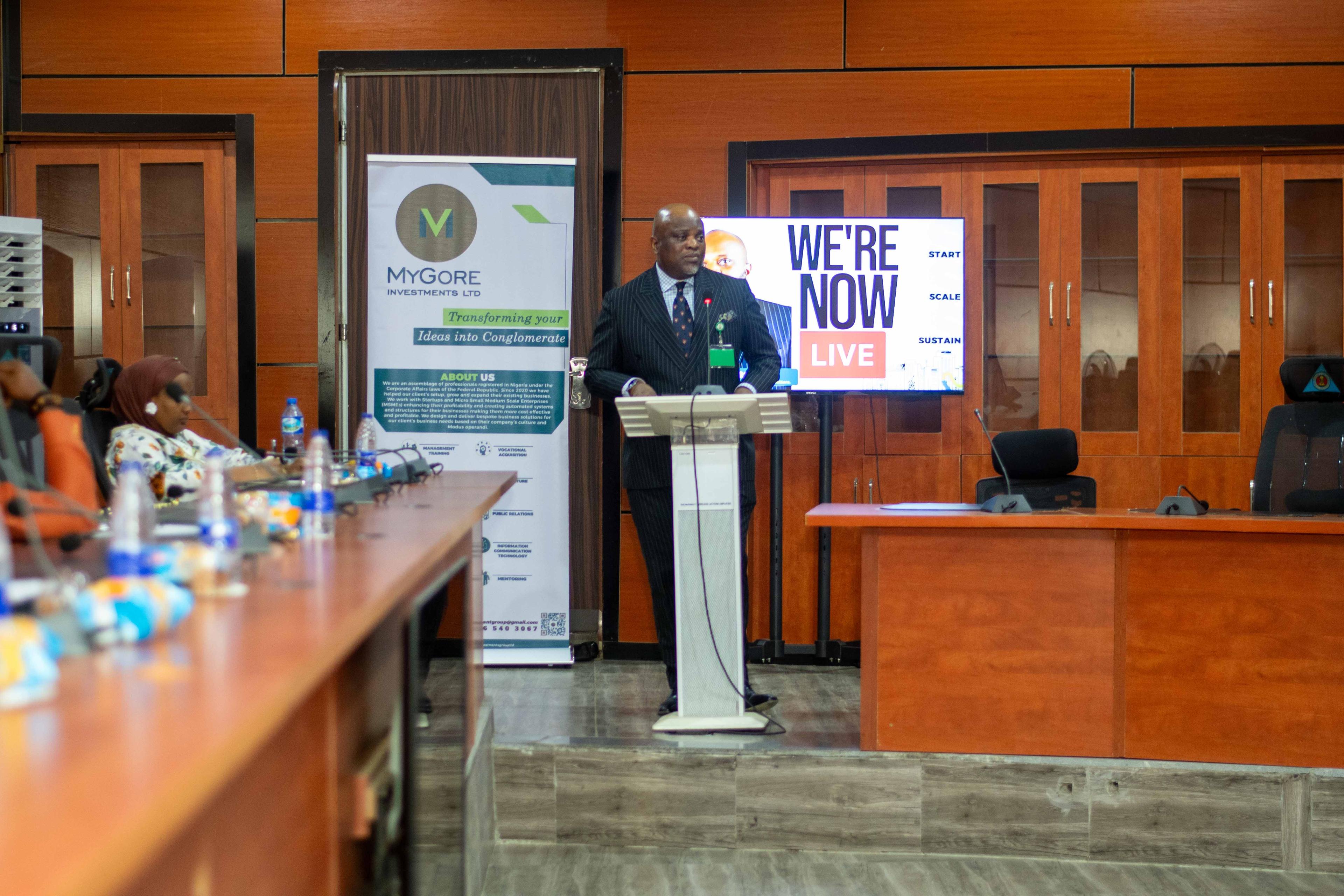 Guest speaker addressing participants